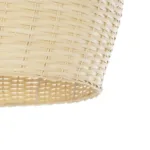 GloboStar® BERMUDA 01709 Boho Κρεμαστό Φωτιστικό Καμπάνα Μονόφωτο 1 x E27 IP20 Μπεζ Ξύλο - Μ50 x Π50 x Y34cm - Image 6