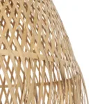 GloboStar® MANILA 01714 Boho Κρεμαστό Φωτιστικό Πλέγμα Μονόφωτο 1 x E27 IP20 Μπεζ Ξύλο - Μ45 x Π45 x Υ60cm - Image 7