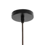 GloboStar® CUBA 01716 Boho Κρεμαστό Φωτιστικό Ανάρτηση Μονόφωτο 1 x E27 IP20 Καφέ Ξύλο - Μ33 x Π33 x Υ25cm - Image 9