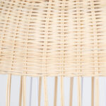 GloboStar® LUCIA 01725 Boho Κρεμαστό Φωτιστικό Πλέγμα Μονόφωτο 1 x E27 IP20 Μπεζ Ξύλο - Μ40 x Π40 x Y34cm - Image 7