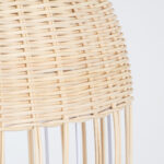 GloboStar® LUCIA 01725 Boho Κρεμαστό Φωτιστικό Πλέγμα Μονόφωτο 1 x E27 IP20 Μπεζ Ξύλο - Μ40 x Π40 x Y34cm - Image 8
