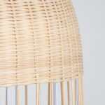 GloboStar® LUCIA 01726 Boho Κρεμαστό Φωτιστικό Πλέγμα Μονόφωτο 1 x E27 IP20 Μπεζ Ξύλο - Μ60 x Π60 x Y60cm - Image 8