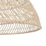 GloboStar® COMORES 01728 Boho Κρεμαστό Φωτιστικό Πλέγμα Μονόφωτο 1 x E27 IP20 Μπεζ Ξύλο - Μ60 x Π60 x Y29cm - Image 7