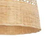 GloboStar® BORA-BORA 01735 Boho Κρεμαστό Φωτιστικό Καμπάνα Μονόφωτο 1 x E27 IP20 Μπεζ Ξύλο - Μ42 x Π42 x Y44cm - Image 8