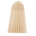 GloboStar® FAROL 01746 Boho Κρεμαστό Φωτιστικό Καμπάνα Μονόφωτο 1 x E27 IP20 Μπεζ Ξύλο - Μ60 x Π60 x Y100cm - Image 4