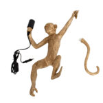GloboStar® APES 01806 Μοντέρνο Επιτοίχιο Φωτιστικό Απλίκα Μονόφωτο 1 x E27 IP20 Χρυσό Πλαστικό - Μ34 x Π31 x Υ61cm - Image 11