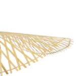 GloboStar® CINNABAR 01837 Boho Κρεμαστό Φωτιστικό Πλέγμα Μονόφωτο 1 x E27 IP20 Μπεζ Ξύλο - Μ75 x Π75 x Υ21cm - Image 7