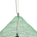 GloboStar® KENTUCKY 01866 Vintage Κρεμαστό Φωτιστικό Πλέγμα Μονόφωτο 1 x E27 IP20 Τιρκουάζ Μέταλλο - Μ60 x Π60 x Υ50cm - Image 7