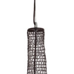 GloboStar® KENTUCKY 01878 Vintage Κρεμαστό Φωτιστικό Πλέγμα Μονόφωτο 1 x E27 IP20 Καφέ Μέταλλο - Μ80 x Π80 x Υ140cm - Image 7