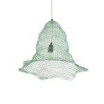 GloboStar® KENTUCKY 01891 Vintage Κρεμαστό Φωτιστικό Πλέγμα Μονόφωτο 1 x E27 IP20 Τιρκουάζ Μέταλλο - Μ50 x Π50 x Υ48cm - Image 5