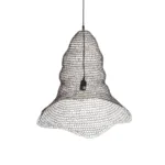 GloboStar® KENTUCKY 01893 Vintage Κρεμαστό Φωτιστικό Πλέγμα Μονόφωτο 1 x E27 IP20 Καφέ Μέταλλο - Μ60 x Π60 x Υ52cm - Image 6