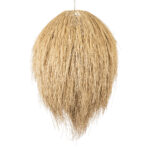GloboStar® ARCHIPELAGO 01913 Boho Κρεμαστό Φωτιστικό Πλέγμα Μονόφωτο 1 x E27 IP20 Μπεζ Ξύλο - Μ80 x Π80 x Υ100cm - Image 4
