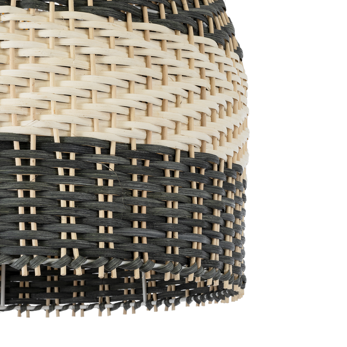 GloboStar® BARBADOS 01944 Boho Κρεμαστό Φωτιστικό Καμπάνα Μονόφωτο 1 x E27 IP20 Μπεζ & Χακί Ξύλο - Μ40 x Π40 x Υ45cm - Image 8