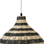 GloboStar® JAMAICA 01954 Boho Κρεμαστό Φωτιστικό Καμπάνα Μονόφωτο 1 x E27 IP20 Μπεζ & Χακί Ξύλο - Μ40 x Π40 x Υ37cm - Image 7