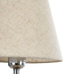 GloboStar® HASUMI 01956 Boho Επιτραπέζιο Φωτιστικό Πορτατίφ Μονόφωτο 1 x E27 AC220-240V IP20 - Φ23 x Υ40cm - Μπεζ Ξύλινο Ρατάν Πλέγμα με Μπεζ Καπέλο - Image 4
