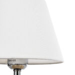 GloboStar® HASUMI 01957 Boho Επιτραπέζιο Φωτιστικό Πορτατίφ Μονόφωτο 1 x E27 AC220-240V IP20 - Φ19 x Υ30cm - Μπεζ Ξύλινο Ρατάν Πλέγμα με Λευκό Καπέλο - Image 4