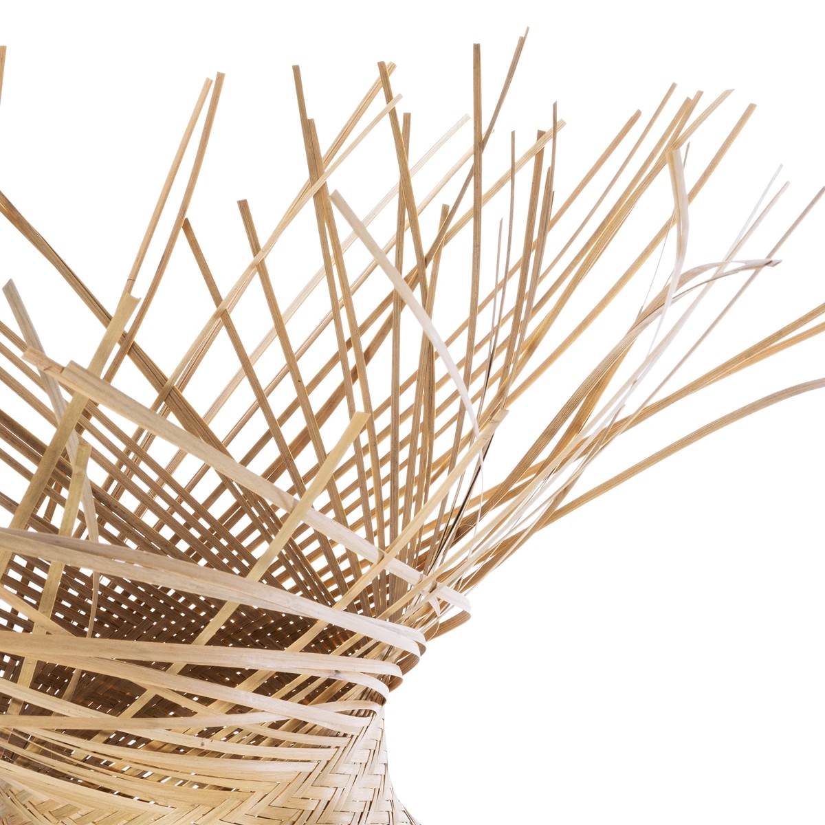 GloboStar® POPPY 01984 Boho Επιδαπέδιο Φωτιστικό Μονόφωτο 1 x E27 IP20 Μπεζ Ξύλο - Μ58 x Π58 x Υ168cm - Image 6