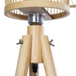 GloboStar® POPPY 01987 Boho Επιδαπέδιο Φωτιστικό Μονόφωτο 1 x E27 IP20 Μπεζ Ξύλο - Μ58 x Π58 x Υ138cm - Image 7
