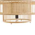 GloboStar® SORENIA 02004 Boho Επιδαπέδιο Φωτιστικό Μονόφωτο 1 x E27 IP20 Μπεζ Ξύλο - Μ60 x Π60 x Υ32cm - Image 5