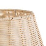 GloboStar® BOLSON 02010 Boho Επιδαπέδιο Φωτιστικό Μονόφωτο 1 x E27 IP20 Μπεζ Ξύλο με Λευκό Μέταλλο - Μ30 x Π30 x Υ30cm - Image 5