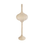 GloboStar® ALADDIN 02052 Boho Επιδαπέδιο Φωτιστικό Μονόφωτο 1 x E27 IP20 Μπεζ Ξύλο - Μ60 x Π60 x Υ180cm - Image 3