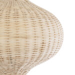 GloboStar® ALADDIN 02052 Boho Επιδαπέδιο Φωτιστικό Μονόφωτο 1 x E27 IP20 Μπεζ Ξύλο - Μ60 x Π60 x Υ180cm - Image 5