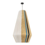 GloboStar® SALERNO 02079 Boho Κρεμαστό Φωτιστικό Πλέγμα Μονόφωτο 1 x E27 IP20 Πολύχρωμο Σχοινί - Μ50 x Π50 x Υ90cm - Image 2