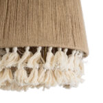 GloboStar® PUERTORICO 02092 Boho Κρεμαστό Φωτιστικό Καμπάνα Μονόφωτο 1 x E27 IP20 Μπεζ & Λευκό Σχοινί - Μ40 x Π40 x Υ45cm - Image 6