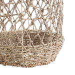 GloboStar® ECUADOR 02116 Boho Κρεμαστό Φωτιστικό Πλέγμα Μονόφωτο 1 x E27 IP20 Μπεζ Rattan - Μ23 x Π23 x Υ50cm - Image 7