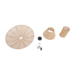 GloboStar® ZORA 02139 Boho Κρεμαστό Φωτιστικό Καμπάνα Μονόφωτο 1 x E27 IP20 Μπεζ Ύφασμα - Μ80 x Π80 x Υ32cm - Image 9