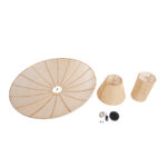 GloboStar® ZORA 02140 Boho Κρεμαστό Φωτιστικό Καμπάνα Μονόφωτο 1 x E27 IP20 Μπεζ Ύφασμα - Μ120 x Π120 x Υ40cm - Image 9