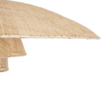 GloboStar® ZORA 02140 Boho Κρεμαστό Φωτιστικό Καμπάνα Μονόφωτο 1 x E27 IP20 Μπεζ Ύφασμα - Μ120 x Π120 x Υ40cm - Image 7