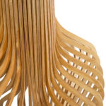 GloboStar® MIHIRO 02150 Boho Επιδαπέδιο Φωτιστικό Μονόφωτο 1 x E27 IP20 Καφέ Ξύλο με Μαύρο Μέταλλο - Μ48 x Π48 x Υ120cm - Image 5