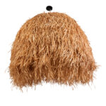 GloboStar® GUADELOUPE 02156 Boho Κρεμαστό Φωτιστικό Καμπάνα Μονόφωτο 1 x E27 IP20 Μπεζ Ράφια - Μ120 x Π120 x Υ100cm - Image 5