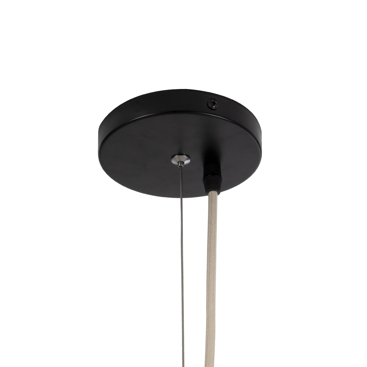 GloboStar® GUADELOUPE 02156 Boho Κρεμαστό Φωτιστικό Καμπάνα Μονόφωτο 1 x E27 IP20 Μπεζ Ράφια - Μ120 x Π120 x Υ100cm - Image 8