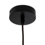 GloboStar® MIHIRO 02173 Boho Κρεμαστό Φωτιστικό Πλέγμα Μονόφωτο 1 x E27 IP20 Καφέ Ξύλο - Μ32 x Π32 x Υ56cm - Image 9