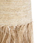 GloboStar® AREMBEPE 02179 Boho Κρεμαστό Φωτιστικό Πλέγμα Μονόφωτο 1 x E27 IP20 Μπεζ Ράφια - Μ60 x Π60 x Υ130cm - Image 7