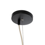 GloboStar® AREMBEPE 02179 Boho Κρεμαστό Φωτιστικό Πλέγμα Μονόφωτο 1 x E27 IP20 Μπεζ Ράφια - Μ60 x Π60 x Υ130cm - Image 8