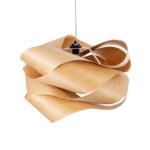 GloboStar® SARDIGNA 02180 Boho Κρεμαστό Φωτιστικό Πλέγμα Μονόφωτο 1 x E27 IP20 Καφέ Ξύλο - Μ60 x Π60 x Υ30cm - Image 6