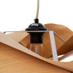 GloboStar® SARDIGNA 02180 Boho Κρεμαστό Φωτιστικό Πλέγμα Μονόφωτο 1 x E27 IP20 Καφέ Ξύλο - Μ60 x Π60 x Υ30cm - Image 8