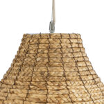 GloboStar® PORTOFERRAIO 02186 Boho Κρεμαστό Φωτιστικό Πλέγμα Μονόφωτο 1 x E27 IP20 Μπεζ Ράφια - Μ80 x Π80 x Υ120cm - Image 8