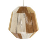 GloboStar® SALERNO 02187 Boho Κρεμαστό Φωτιστικό Πλέγμα Μονόφωτο 1 x E27 IP20 Πολύχρωμο Σχοινί - Μ50 x Π50 x Υ50cm - Image 6