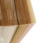 GloboStar® SALERNO 02187 Boho Κρεμαστό Φωτιστικό Πλέγμα Μονόφωτο 1 x E27 IP20 Πολύχρωμο Σχοινί - Μ50 x Π50 x Υ50cm - Image 7