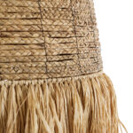 GloboStar® PORTOFERRAIO 02190 Boho Κρεμαστό Φωτιστικό Πλέγμα Μονόφωτο 1 x E27 IP20 Μπεζ Ράφια - Μ60 x Π60 x Υ120cm - Image 7