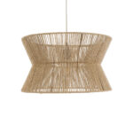 GloboStar® BISBEE 02204 Boho Κρεμαστό Φωτιστικό Πλέγμα Μονόφωτο 1 x E27 IP20 Μπεζ Σχοινί - Μ50 x Π50 x Υ28cm - Image 4