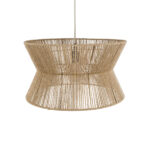 GloboStar® BISBEE 02204 Boho Κρεμαστό Φωτιστικό Πλέγμα Μονόφωτο 1 x E27 IP20 Μπεζ Σχοινί - Μ50 x Π50 x Υ28cm - Image 6