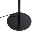 GloboStar® MARIGOLD 02228 Μοντέρνο Επιδαπέδιο Φωτιστικό Τρίφωτο 3 x E27 IP20 Μαύρο Αλουμίνιο με Λευκό Ύφασμα - Μ46 x Π46 x Υ160cm - Image 7