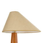 GloboStar® KAUAI 02230 Μοντέρνο Επιδαπέδιο Φωτιστικό Μονόφωτο 1 x E27 IP20 Καφέ Ξύλο με Μπεζ Ύφασμα - Μ55 x Π42 x Υ145cm - Image 5