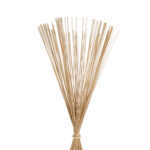 GloboStar® PORTONOVO S-02276 Boho Επιδαπέδιο Φωτιστικό Μονόφωτο 1 x E27 IP20 Μπεζ Ξύλο με Λευκό Ύφασμα - Μ35 x Π35 x Υ165cm - Image 5