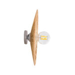 GloboStar® COLOMBO 02278 Boho Επιτοίχιο Φωτιστικό Απλίκα Μονόφωτο 1 x E27 IP20 Μπεζ Ράφια - Μ40 x Π40 x Υ9cm - Image 3